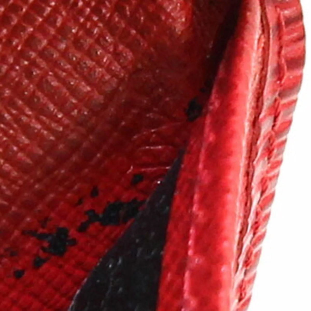 Pre-Owned Louis Vuitton Tri-Fold Wallet Epi Porto Tresor International M63387 Castilean Red Ladies (Good)