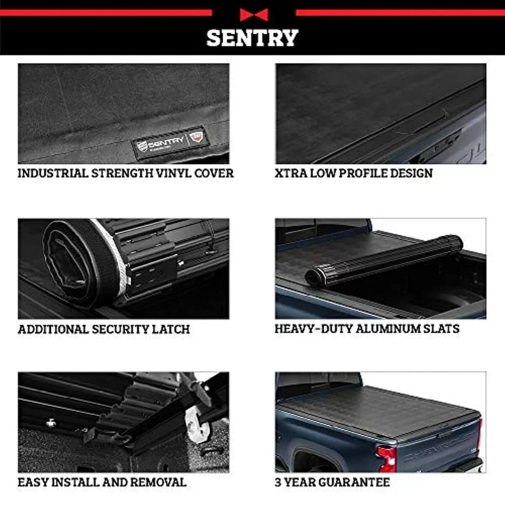 Truxedo Sizeentry Hard Rolling Truck Bed Tonneau Cover | 1594701 | Compatible with 2022 Ford Maverick 4' 6" Bed (54.4")