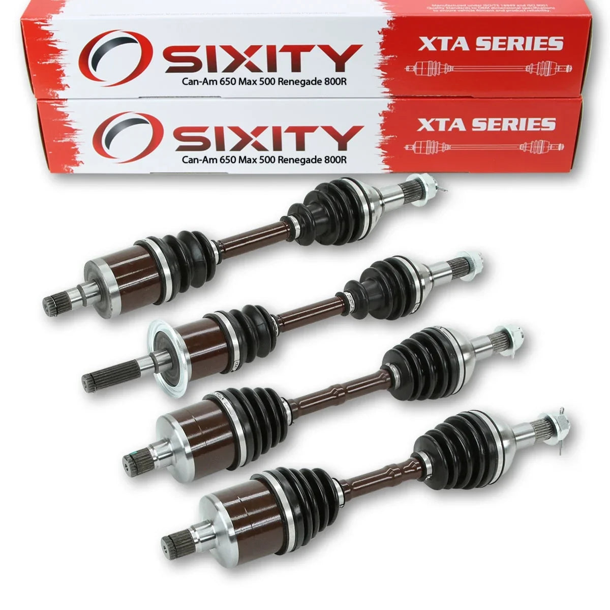 Sizeixity XTA Front & Rear / Left & Right CV Axles compatible with Can-Am 650 Max 500 Renegade 800R Outlander 1000 All Four 2015 2014 2013