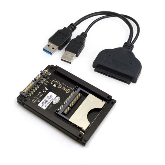 JSizeER SizeATA 22Pin to USizeB 3.0 to CFast Card adapter 2.5 inch Hard Disk Case SizeSizeD HDD CFast Card Reader for PC Laptop