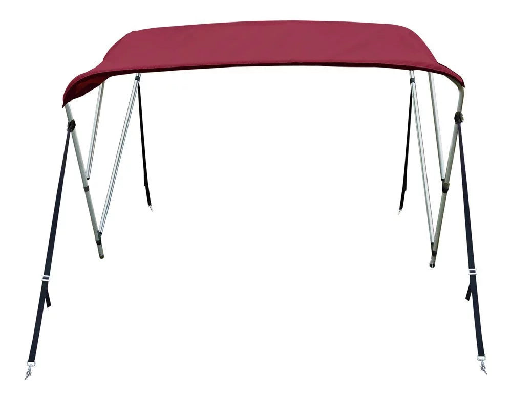 New 4 Sizeeasons Brand Boat Bimini Top Cover 3 Bow 54”H x 79”-84” W Burgundy