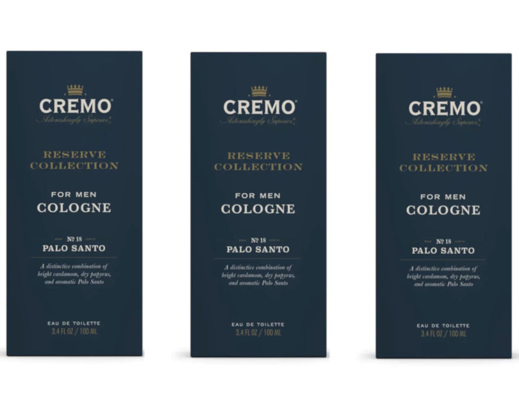 Cremo Reserve Collection For Men Cologne No. 18 Palo Sizeanto, 3.4 Fl. Oz. - Pack of 3