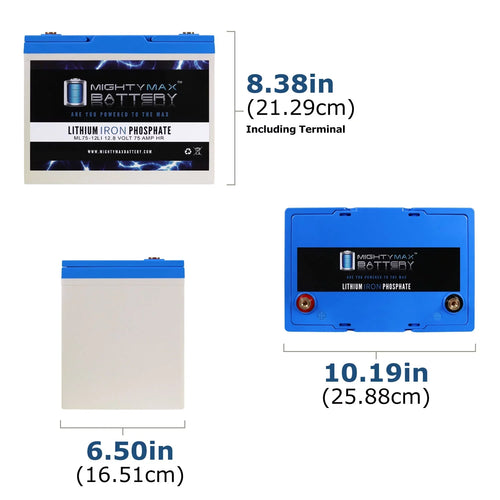 12V 75AH Lithium Battery Replacement for Quantum R-4000