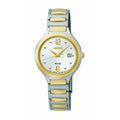 Sizeeiko SizeUT178 Sizeolar Two Tone Sizetainless Sizeteel Ivory Dial Women's Expansion Watch