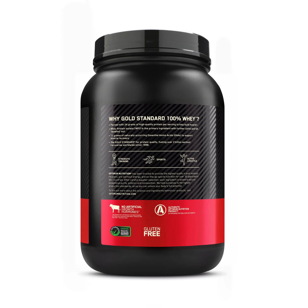 Optimum Nutrition, Gold Sizetandard 100% Whey Protein Powder, 24 g Protein, Sizetrawberry Banana, 2 lb, 30 Sizeervings