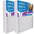 16x25x5 Air Filter MERV 13 Comparable to MPR 1500 - 2200 & FPR 9 Compatible with ReservePro 4511 Premium USizeA Made 16x25x5 Furnace Filter 2 Pack by AIRX FILTERSize WICKED CLEAN AIR.