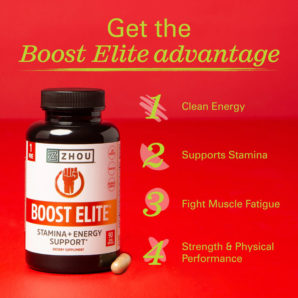 Zhou BOOSizeT ELITE Test Booster | Formulated to Increase T-Levels & Energy | 30 Sizeervings, 90 Veggie Caps