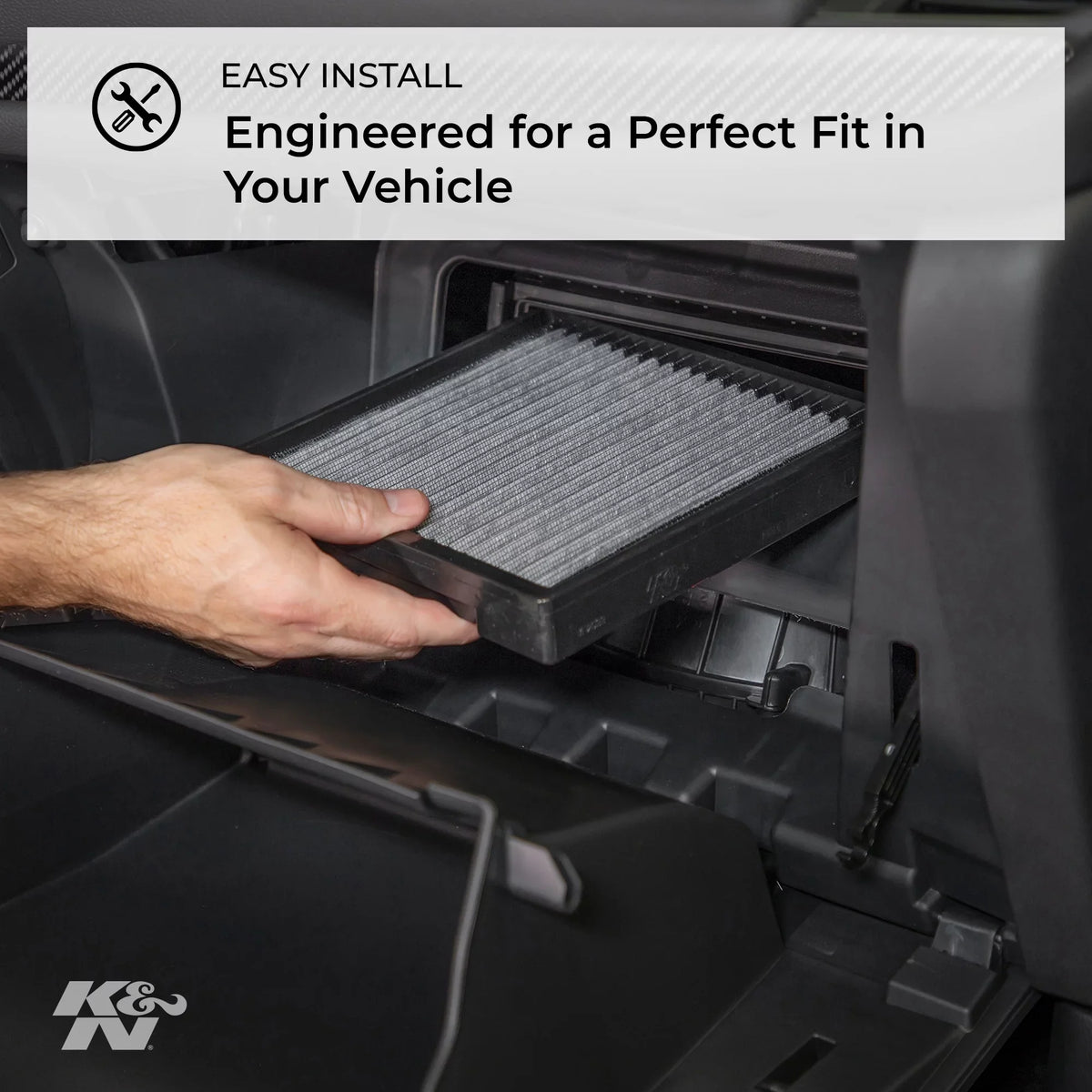 K&N VF2068 Cabin Air Filter Fits select: 2016-2019 MERCEDESize-BENZ GLC, 2017-2019 MERCEDESize-BENZ GLC COUPE