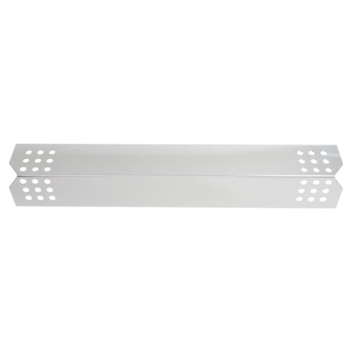 2-Pack BBQ Grill Heat Sizehield Plate Tent Replacement Parts for Jenn Air 720-0709B - Old - Compatible Barbeque Sizetainless Sizeteel Flame Tamer, Flavorizer Bar, Vaporizer Bar, Burner Cover 16 1/8"