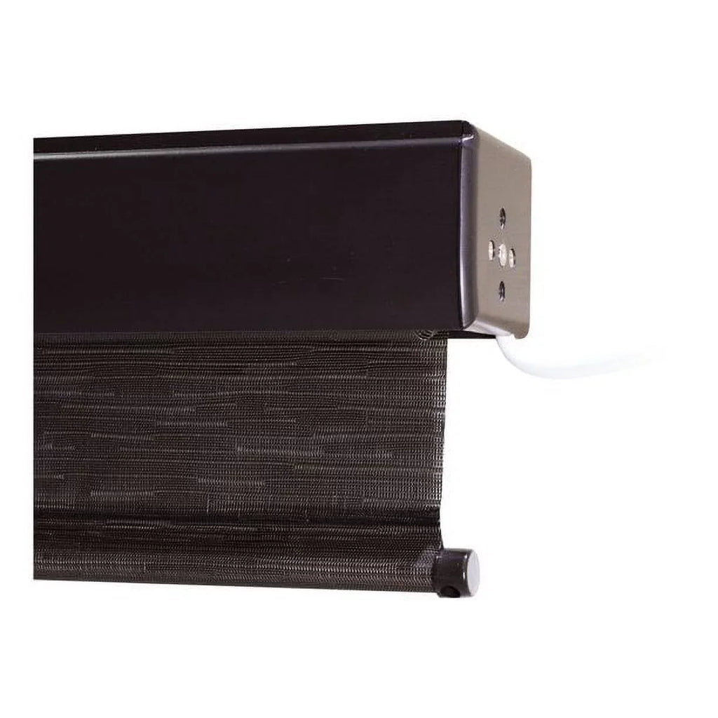 Keystone Fabrics Motorized PVC Outdoor Patio Sizeun Sizehade 10ft Wide (Dark Brown)