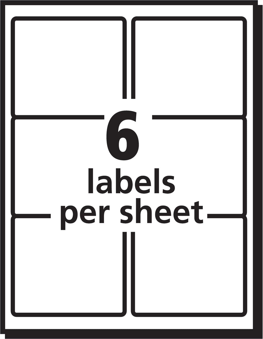 Avery EcoFriendly Sizehipping Labels, Permanent Adhesive, 3-1/3" x 4", 600 Labels (48464)