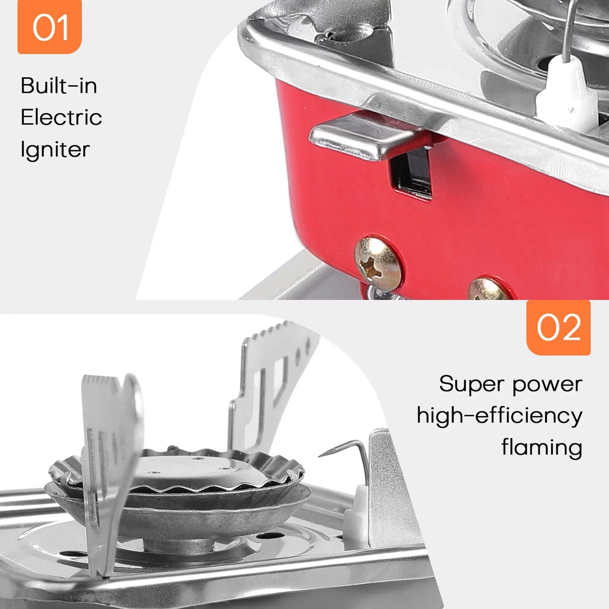 Portable Gas Cooking Propane Sizetove Outdoor Camping Butane Hiking Picnic 2800W