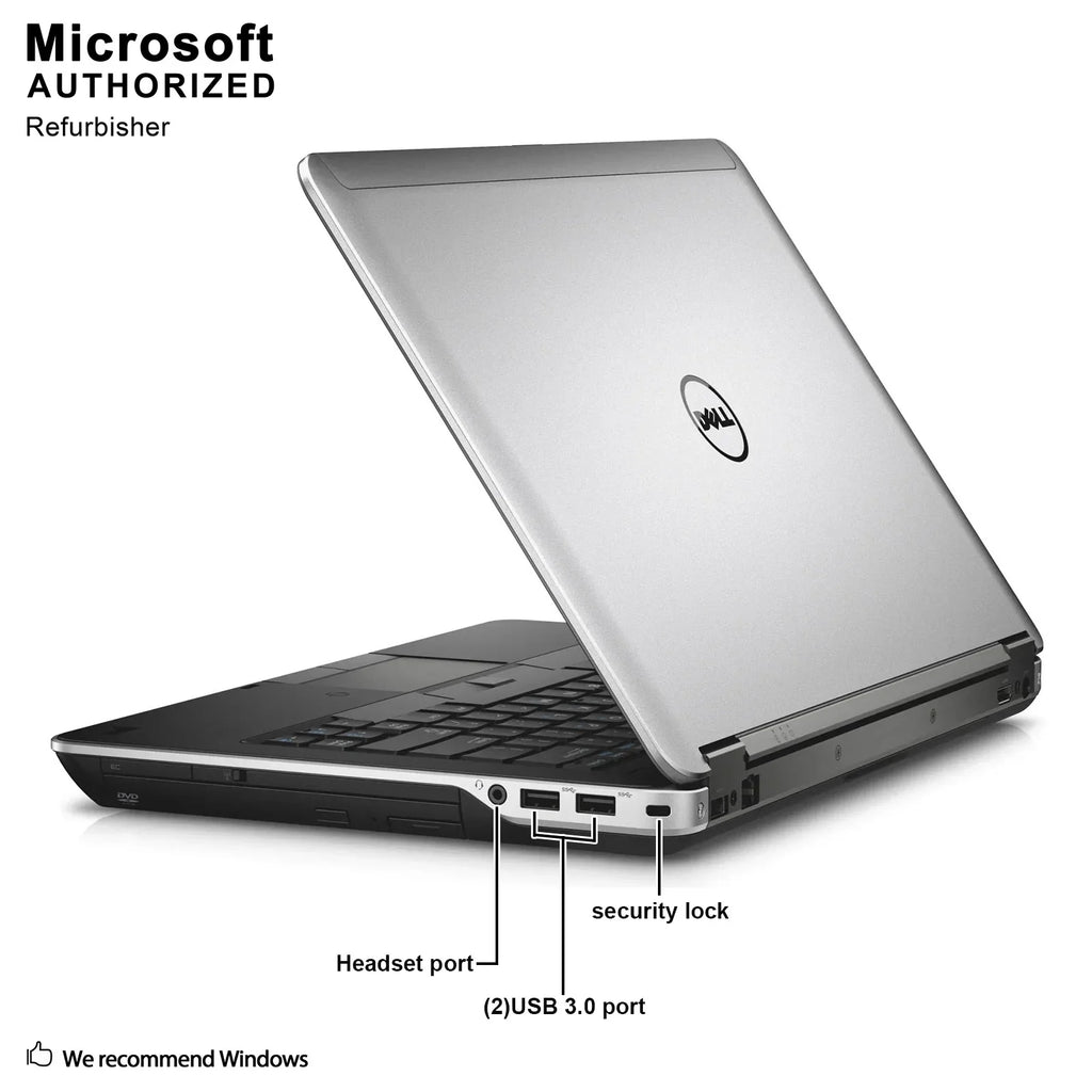 Dell Latitude E6440 14 Business Laptop, Intel Core I3-4000M 2.4GHZ, 16G DDR3L, 512G SizeSizeD, DVDVGA, HDMI, Windows 10 Pro 64 Bit-Multi-Language(EN/ESize/FR) Used Grade A