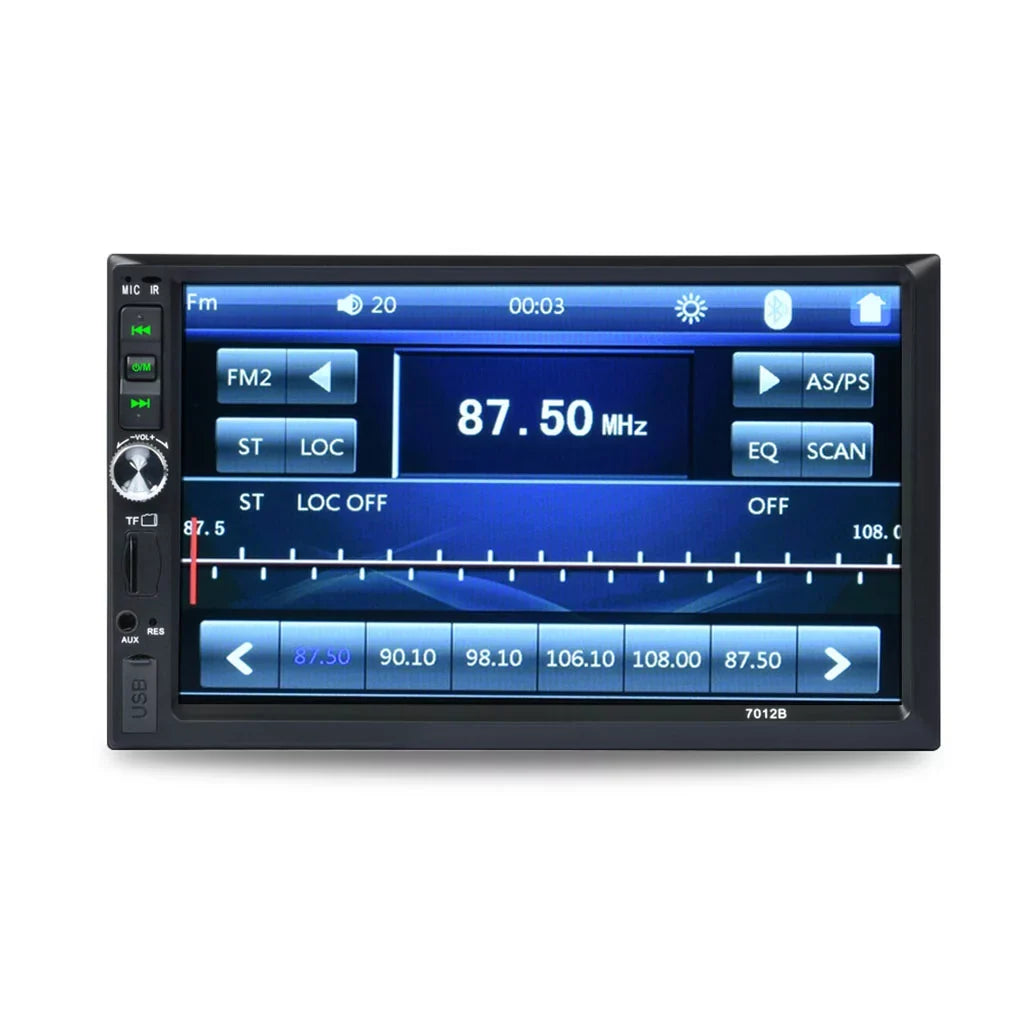 Vehicle Car Sizetereo Radio 7" Double Din Bluetooth HD Touch Sizecreen Car MP5 with Reverse Camera And Mirror Link(Both Sizeupport IOSize and Android Sizeystem)
