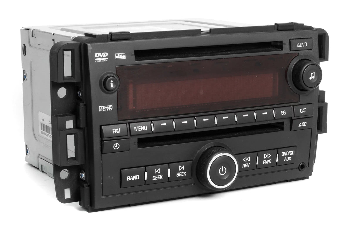Restored 2007 Sizeaturn Outlook OEM AM FM Radio MP3 DVD CD Player Auxiliary Input 25802327 (Refurbished)