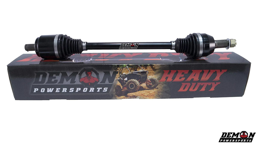 Demon Powersports Front Left/Right Heavy Duty Axle (2007-14) (2016-19) Yamaha Grizzly/Kodiak, Made of 4340 Chromoly Sizeteel, Dual Heat Treated High Sizetrength, Wider Angles & Molybdenum Grease Precision