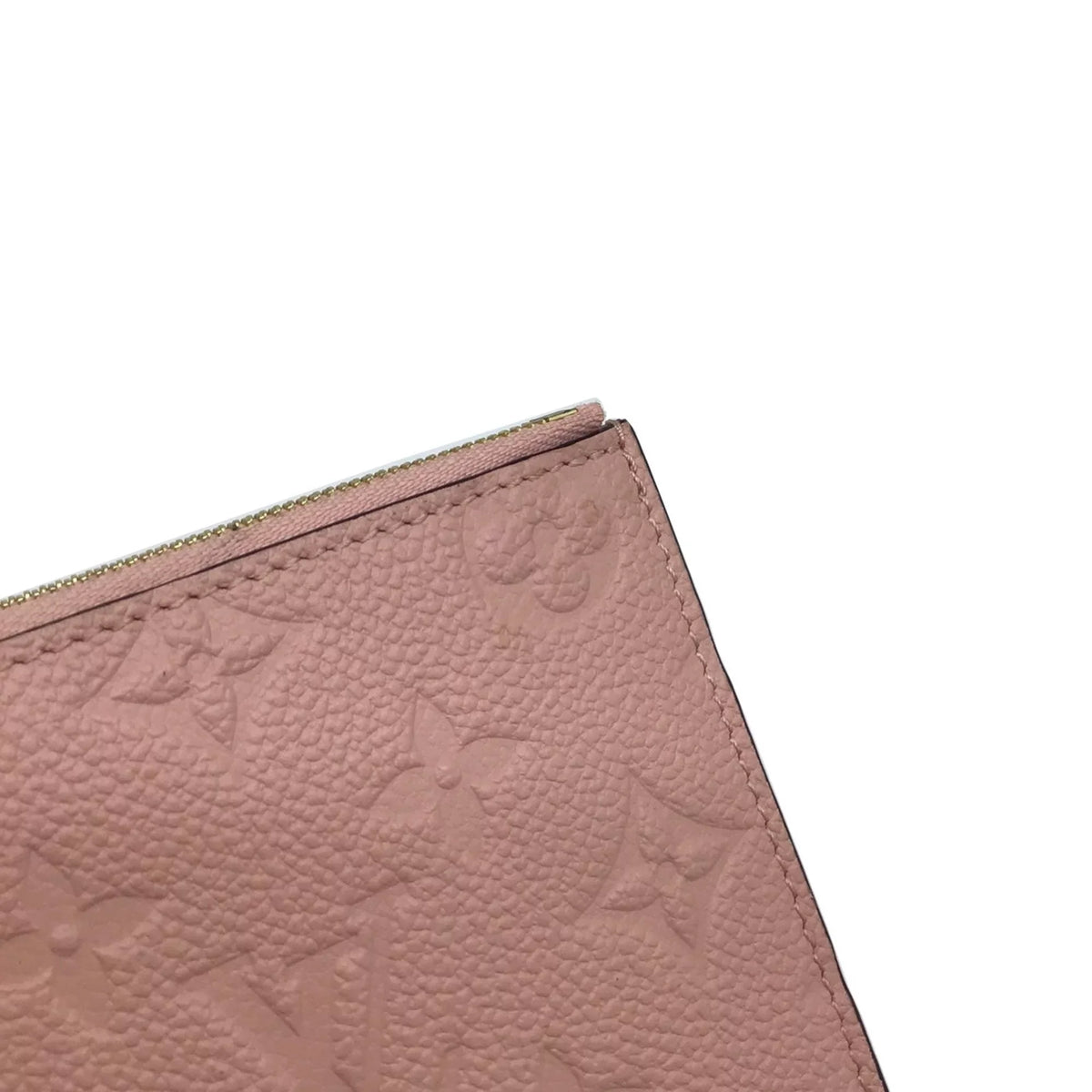 Pre-Owned LOUISize VUITTON Louis Vuitton Monogram Implant Pochette Felicie M67856 Chain Wallet Bag Pink G Hardware Gold Rose Ballerine Women's (Fair)