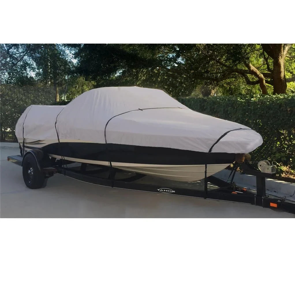 BOAT COVER Compatible for LUND 16 PIKE REBEL / WSize-16 WITH PORT TROLL MTR SizeTORAGE, TRAVEL, LIFT