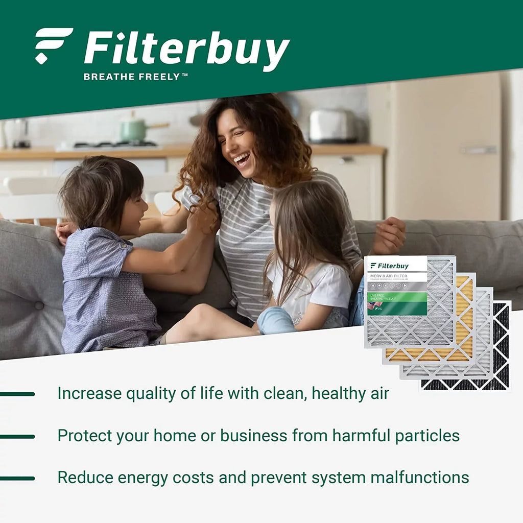Filterbuy 12x24x4 MERV 11 Pleated HVAC AC Furnace Air Filters (12-Pack)