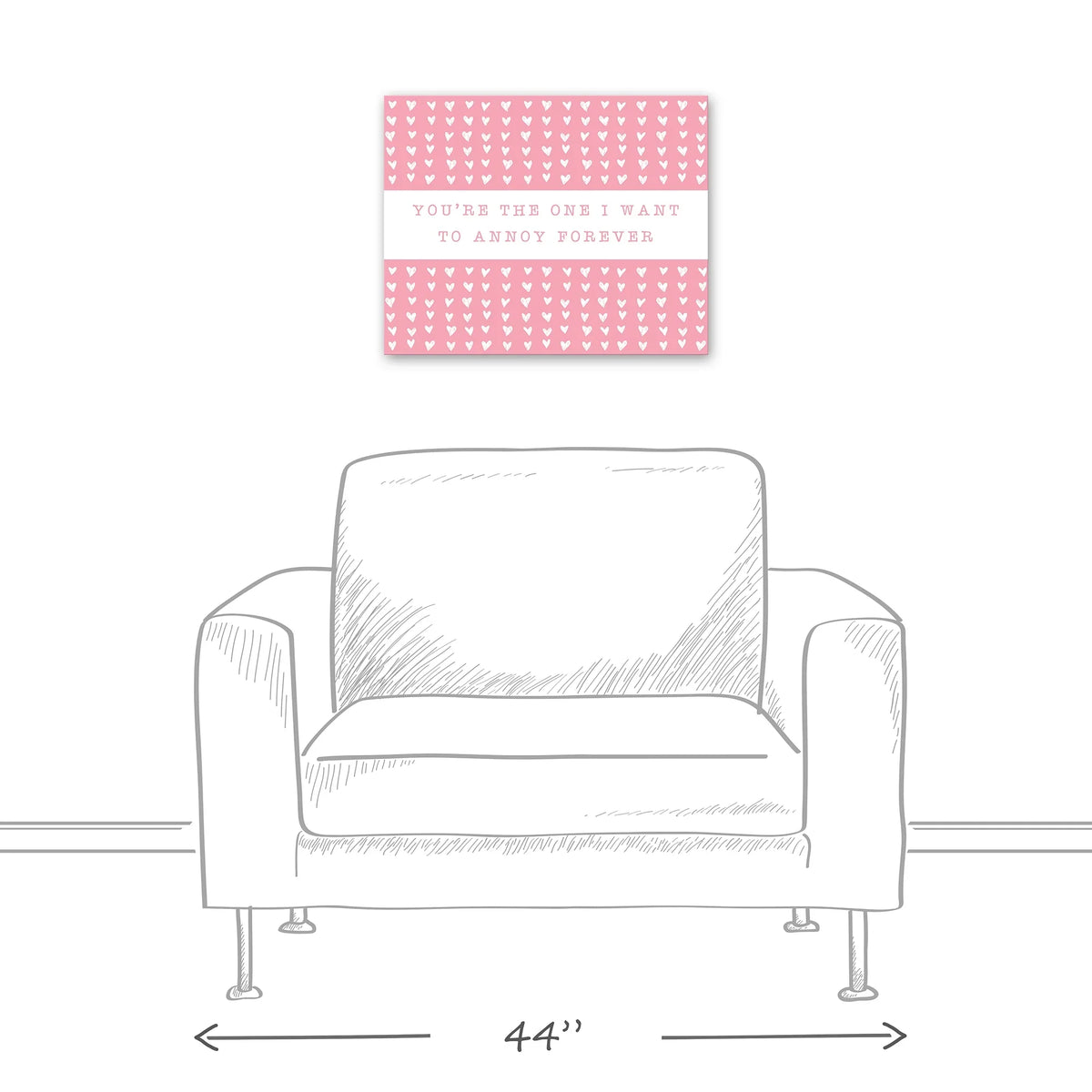 Creative Products One Annoy Forever Pink 20 x 16 Canvas Wall Art
