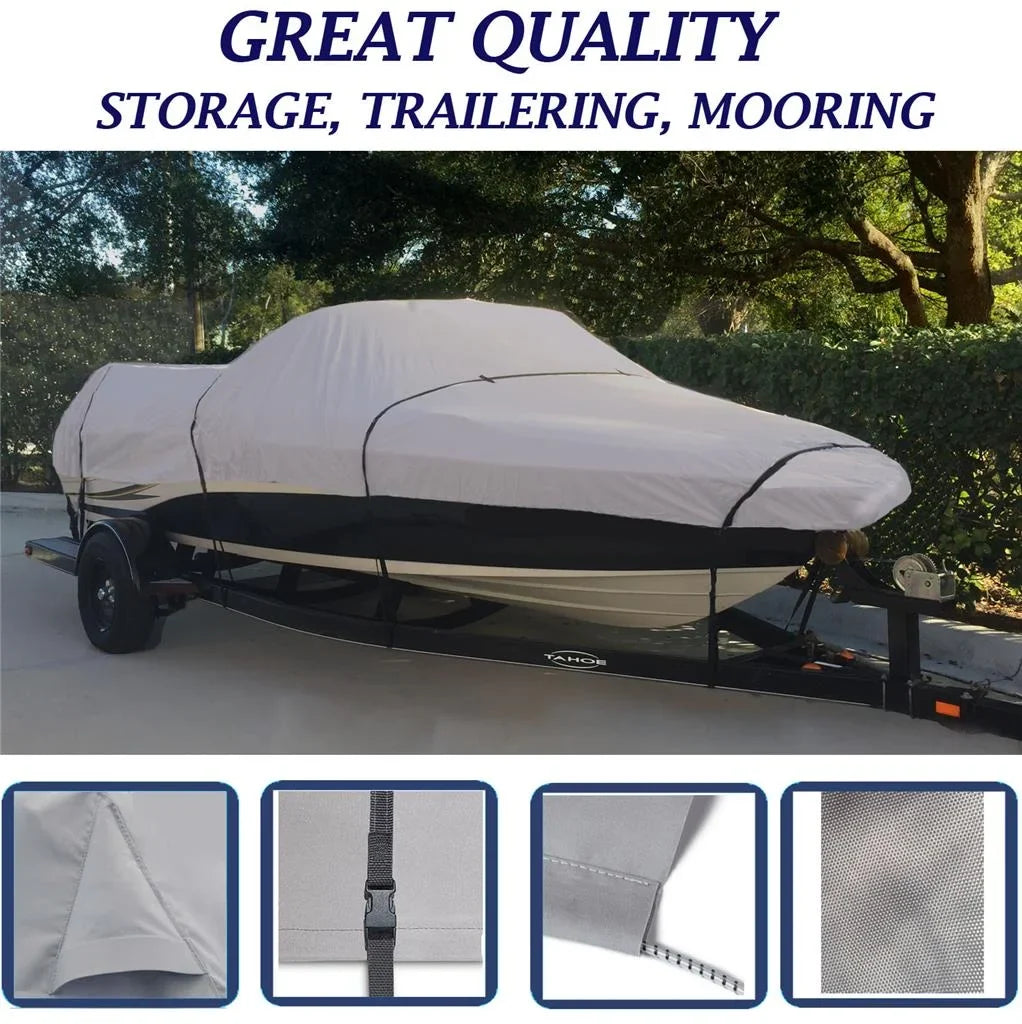 BOAT COVER Compatible for MISizeTY HARBOR SizeTEALTH 169 C 2006-2009 SizeTORAGE, TRAVEL, LIFT