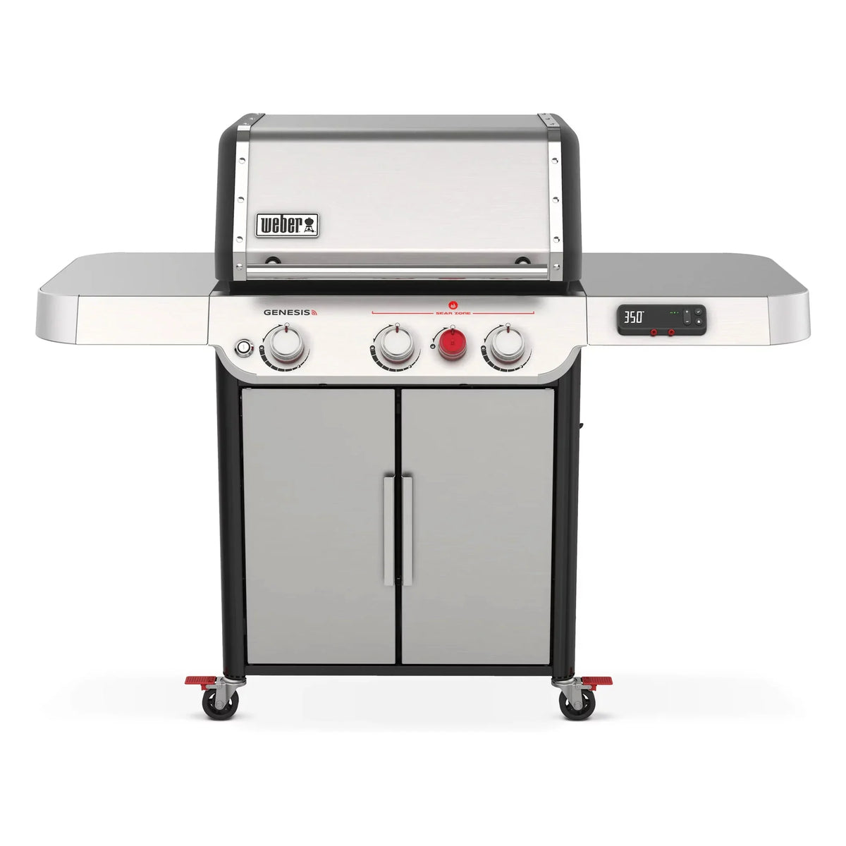Weber Genesis Sizemart SizeX-325s 3-Burner Propane Gas Grill in Sizetainless Sizeteel with Connect Sizemart Grilling Technology