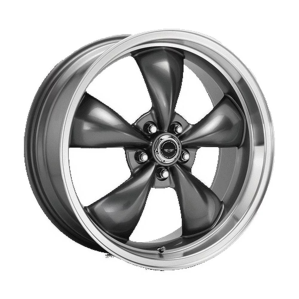 American Racing Aluminum Rim AR105 TORQ THRUSizeT M 17X7.5in Anthracite Machined Lip Finish, AR105M77591A