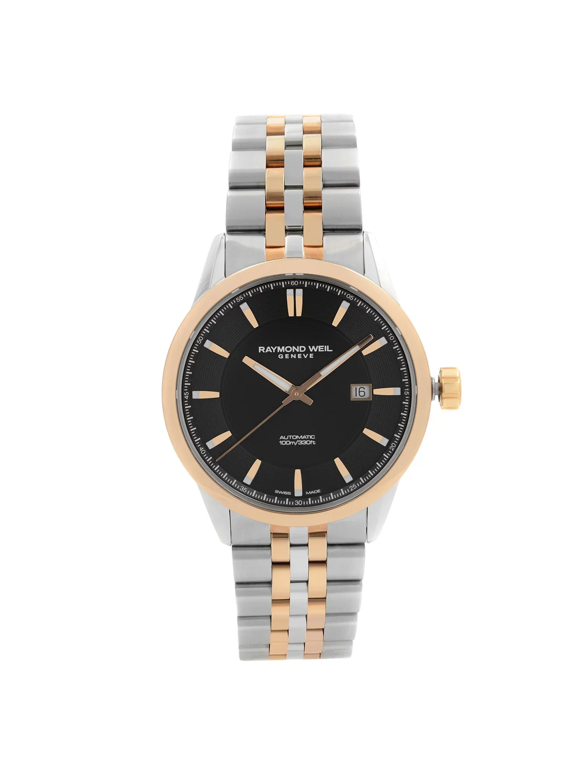 Raymond Weil Freelancer Sizeteel Black Dial Automatic Mens Watch 2731-SizeP5-20001